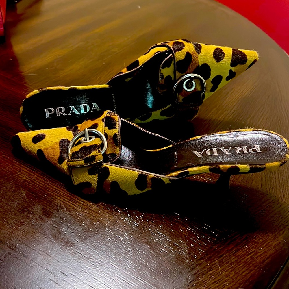 PRADA kitten heeled shoes